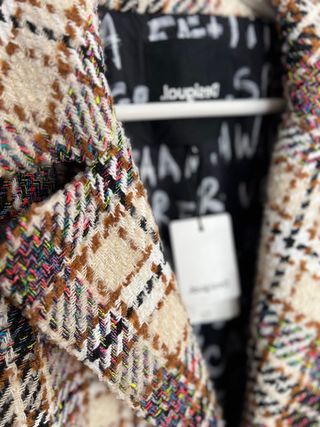 Abrigo Desigual cuadros multicolor