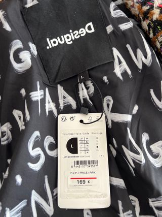 Abrigo Desigual cuadros multicolor