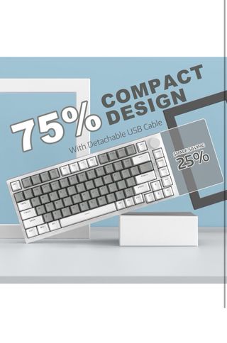 Teclado Mecánico A.JAZZ AK820 Gris/Blanco