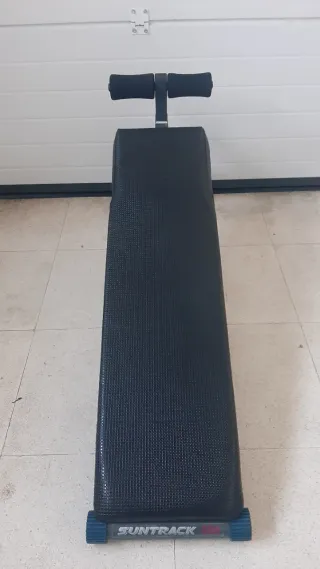 Set de mancuernas, pesas y Banco musculacion