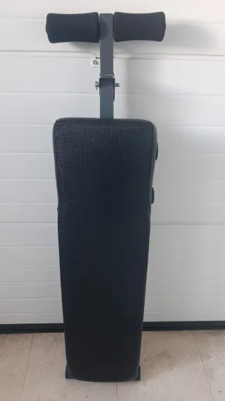 Set de mancuernas, pesas y Banco musculacion