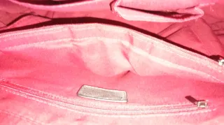 Bolso hombro grande gris, burdeos y negro