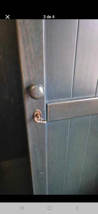 Armario de madera verde