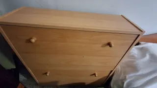 Zapatero de madera 2 cajones