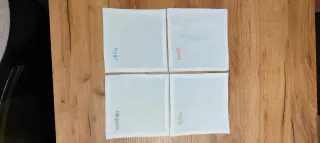 Tovaglioli ricamati a mano per cocktail