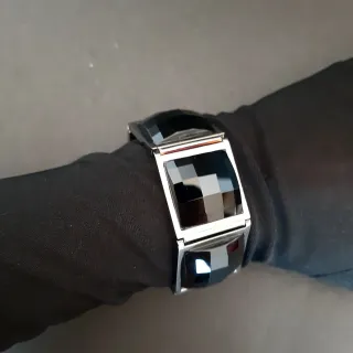 Pulsera Dyrberg/Kern Plata y Negro