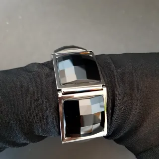 Pulsera Dyrberg/Kern Plata y Negro