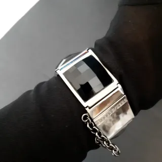 Pulsera Dyrberg/Kern Plata y Negro