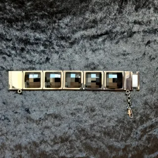 Pulsera Dyrberg/Kern Plata y Negro