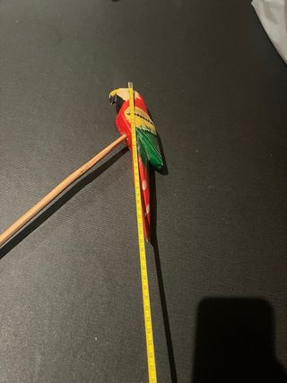 Artesanía Loro Madera Decoración Plantas Jardín