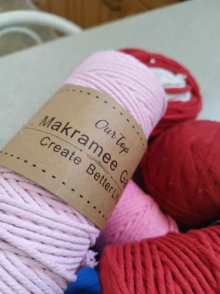 Lote Hilos Macramé Colores