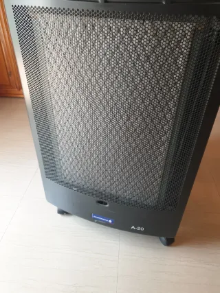 Estufa de gas negra y gris