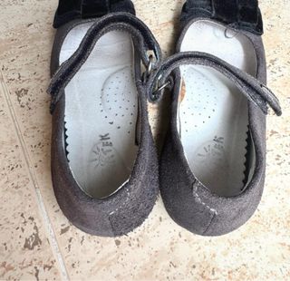 Zapatos niña fiesta negros/grises