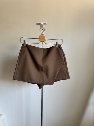 Falda pantalón marrón