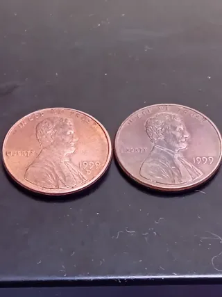 2 Monedas Centavo Dólar 1999