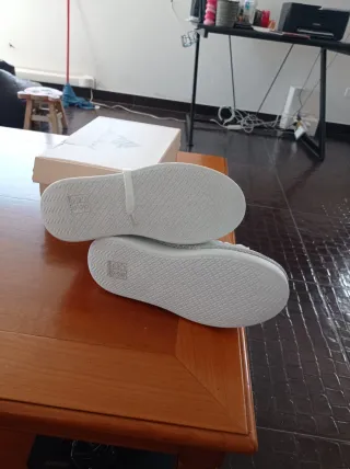 Scarpe donna sportive bianche con strass