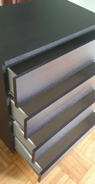 Cómoda 4 cajones Wengué Ikea