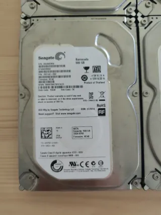 4 Discos Duros Seagate 500GB