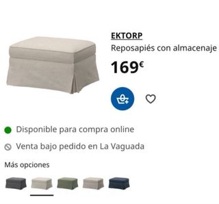 Reposapiés Ektorp Ikea Blanco