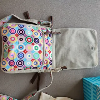 Bolso bandolera extensible multicolor