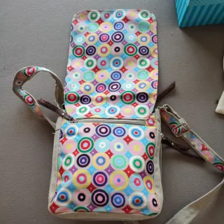 Bolso bandolera extensible multicolor