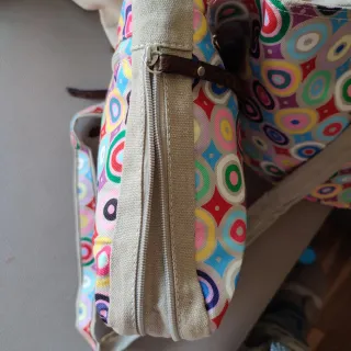 Bolso bandolera extensible multicolor