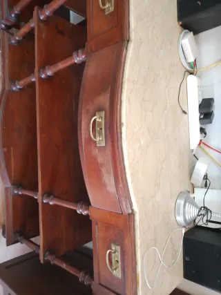 2 APARADORES-CAOBA-MARMOL SIGLO XIX