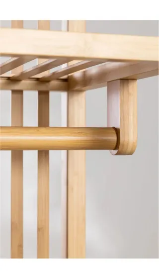 Armario ropero abierto Sklum bambú