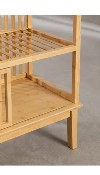 Armario ropero abierto Sklum bambú