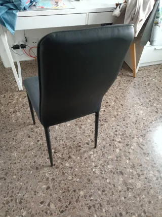 Silla de comedor tapizada