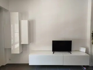 3 Módulos Verticales Lacados Blancos