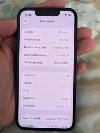 iPhone 13 mini  91% di batteria