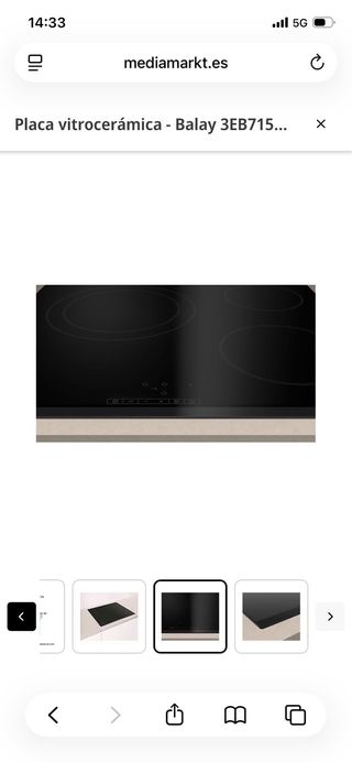 Placa Vitrocerámica Balay 60cm (3EB715LR)