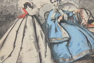 Stampa moda francese 1864 Pardinel