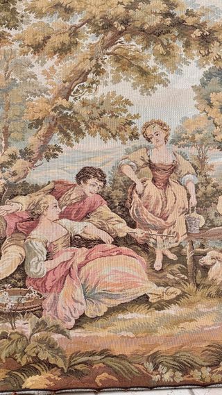 Arazzo vintage francese XL tessuto