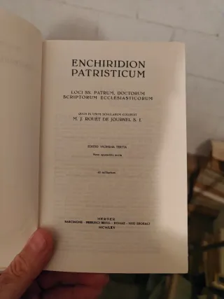 Enchiridion Patristicum - Rouët de Journel (Herder