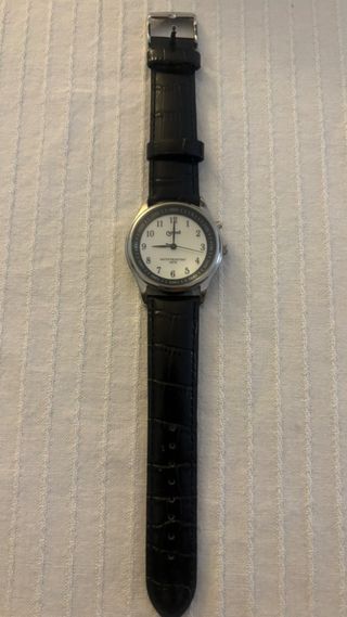 Orologio Lowell Uomo Pelle Nero Argento