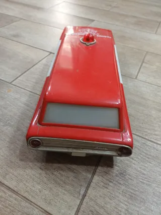 Coche Bomberos Juguete de metal.Jefe de bomberos