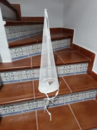 Capirote de rejilla blanco