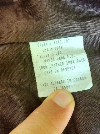 Chaquetón Piel Marrón Talla L