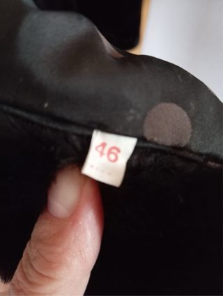 Abrigo de piel de muton  y zorro.