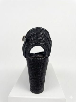 Alpargatas Toni Lazaro Rafia Negra T.37