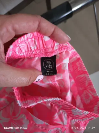 Shorts niña verano flores