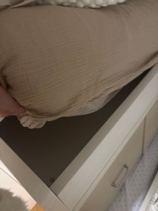 Cama nido 90cm con cama inferior y cajones