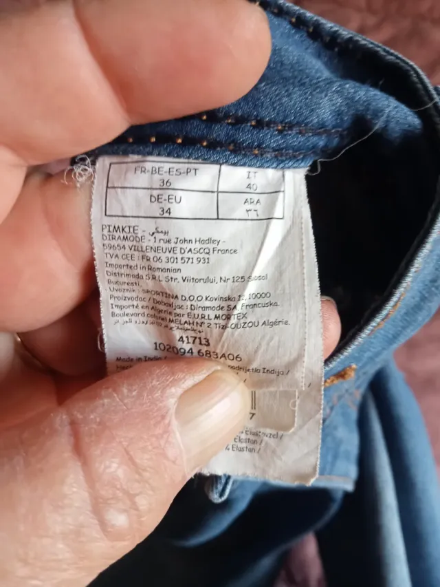 Jeans donna denim azzurri