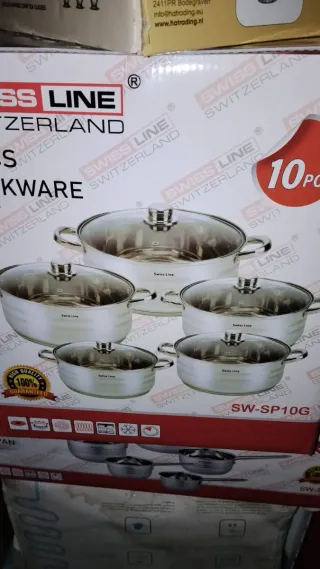 Set de Ollas Swiss Line 5 Piezas