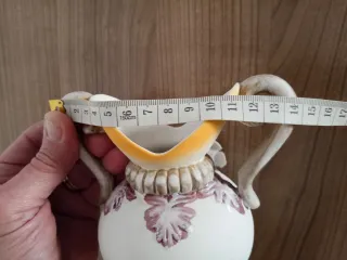 Jarrón de cerámica artesanal