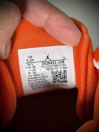 Jordan Jumpman Two Trey GS Blanco/Naranja