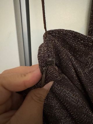 Vestido largo brillante halter