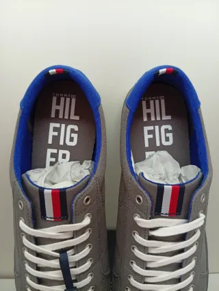 Zapatillas Lona Tommy Hilfiger Grises y Azules 42